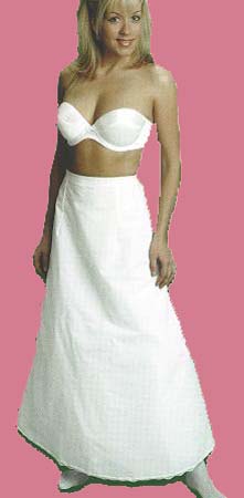Drawstring Waist Medium Bridal Slip 101DS