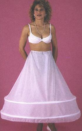 Drawstring Two Bone Hoop Bridal Slip 105DS