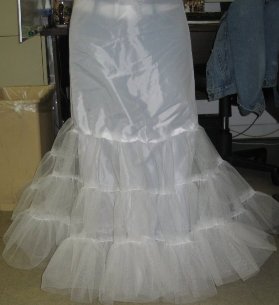 Drawstring Waist Medium Full Mermaid Bridal Slip 107DS-21