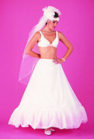 Drawstring Waist Full Bridal Slip 112DS
