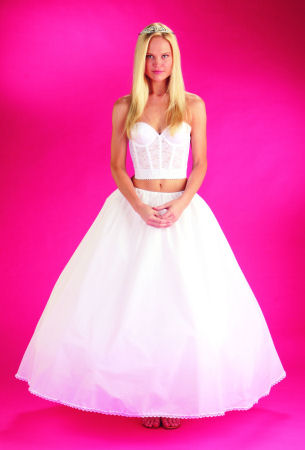 Drawstring Waist Full Bridal Slip 114DSXF