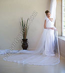 Custom Wedding Veil -- 120" 1 Tier Cathedral #1 Length Veil