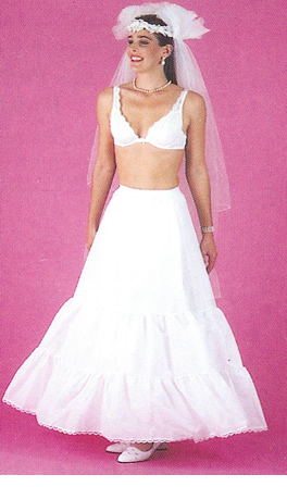 Natural Waist Medium Full Bridal Slip 133N