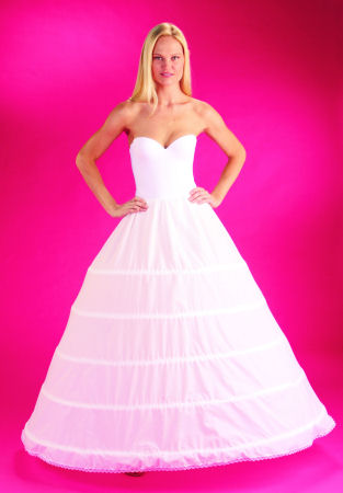 Drawstring Five Bone Hoop Bridal Slip 150DS