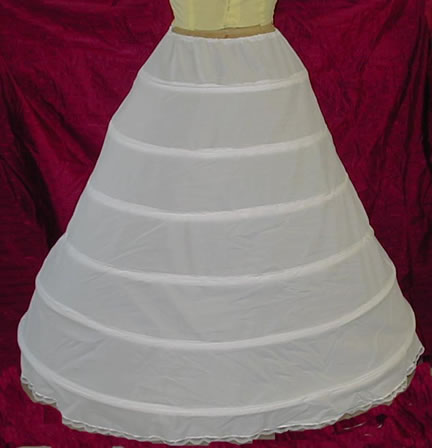 Drawstring Six Bone Hoop Bridal Slip 160DS