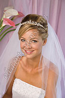 Bridal Headpiece with Wedding Veil 2807