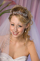 Bridal Headpiece with Wedding Veil 2808