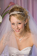 Bridal Headpiece with Wedding Veil 2813