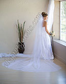Custom Wedding Veil --30" x 120" 2 Tier Cathedral #1 Length Veil