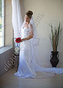 Custom Wedding Veil -- 30" x 72" 2 Tier Floor Length Veil