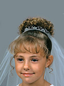 Flower Girl/Communion Veil & Headpiece 3134