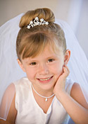 Flower Girl/Communion Veil & Headpiece 3149