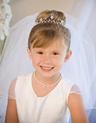 Flower Girl/Communion Veil & Headpiece 3152