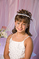 Flower Girl/Communion Veil & Headpiece 3156