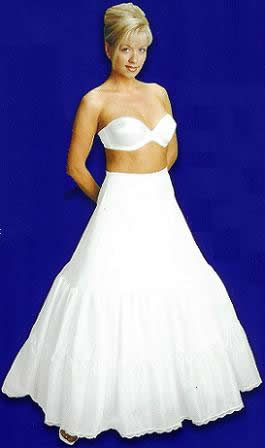 Drawstring Waist Full Bridal Slip 398DS