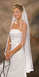 1 Tier Knee Length Veils