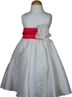 Bella Flower Girl Dress Watermelon Sash