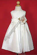 Bella Flower Girl Dress White Sash