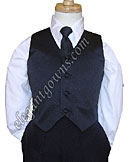 Black Vest & Tie
