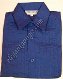 Ring Bearer Sapphire Blue tuxedo shirt