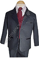 Burgundy Vest & Tie Ring Bearer Suit