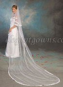 Custom Wedding Veil --30" x 144" 2 Tier Cathedral #2 Length Veil