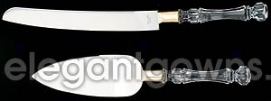 Clear Cake Cutting Set -- FREE Engraving! CA4834