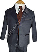 Chocolate Vest & Tie Ring Bearer Suit