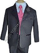 Coral Vest & Tie Ring Bearer Suit