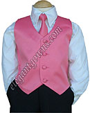 Coral Vest & Tie