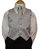 Platinum Vest & Tie Ring Bearer Suit