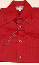 Ring Bearer Red Tuxedo Shirt
