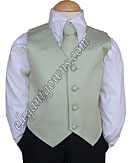 Sage Vest & Tie