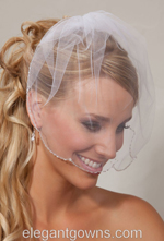 Bridal Visor Veil 7038v