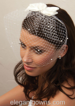 Bridal Visor Veil 7041v