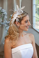 Feather Bridal Comb 8228