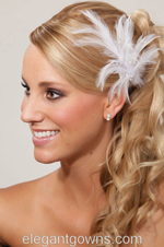 Feather Bridal Comb 8231