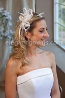 Feather Bridal Comb 8234