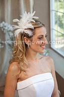 Feather Bridal Comb 8238