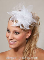 Bridal Headpiece with Wedding Veil 2858