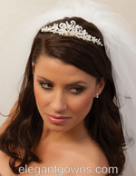 Bridal Headpiece with Wedding Veil 2867 Bridal Headpiece with Wedding Veil 2867