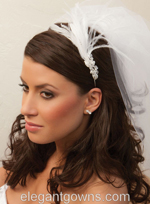 Bridal Headpiece with Wedding Veil 2868 Bridal Headpiece with Wedding Veil 2868