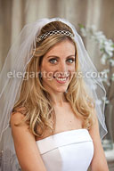 Bridal Headpiece with Wedding Veil 2837