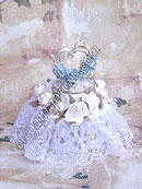 Glittered Heart Cake Top CL2009
