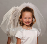 Flower Girl/Communion Veil M-201-FR-CT