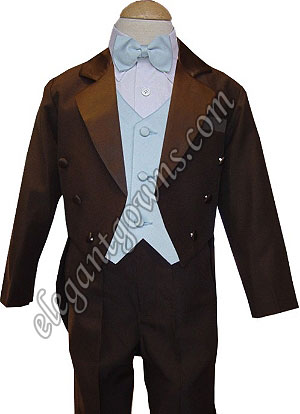 Baby Blue Vest & Tie Ring Bearer Suit - Click Image to Close