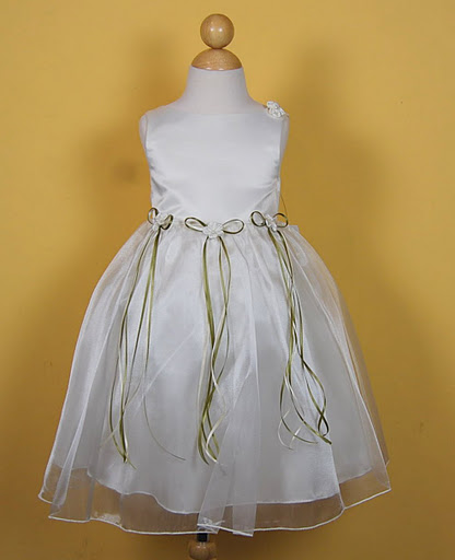 Linda Flower Girl Dress - Ivory - Click Image to Close