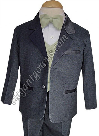 Sage Vest & Tie Ring Bearer Suit - Click Image to Close