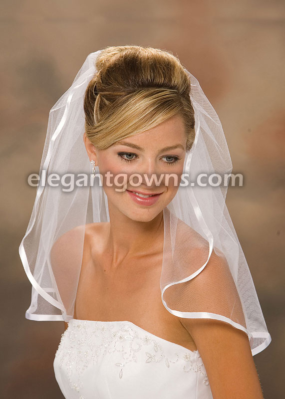 Clearance Ivory Waist Length Wedding Veil 2012-15_C - Click Image to Close