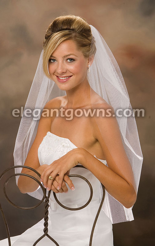 Clearance Fingertip Wedding Veil - Click Image to Close